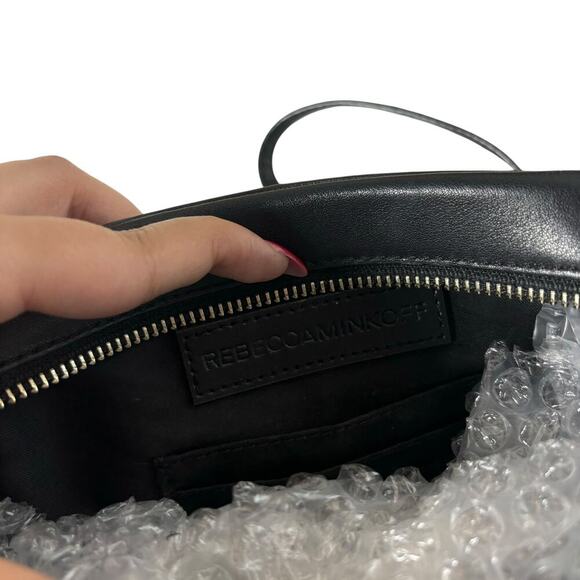 Rebecca Minkoff Chase Leather Crossbody Bag Black - Picture 3 of 3
